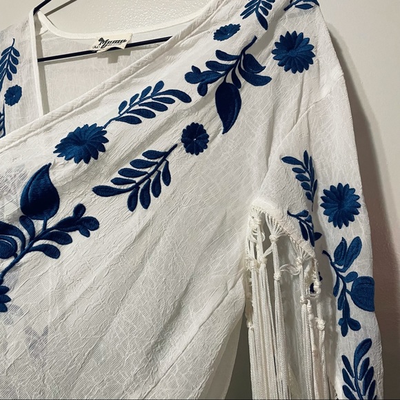 SMYM Mellow - Boho Cascade Fringe Kimono Wrap - Picture 5 of 12